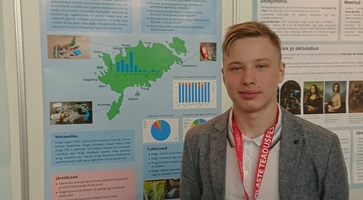Juhan Tuuliku uurimistöö pälvis õpilaste teadustööde konkursil II riikliku preemia